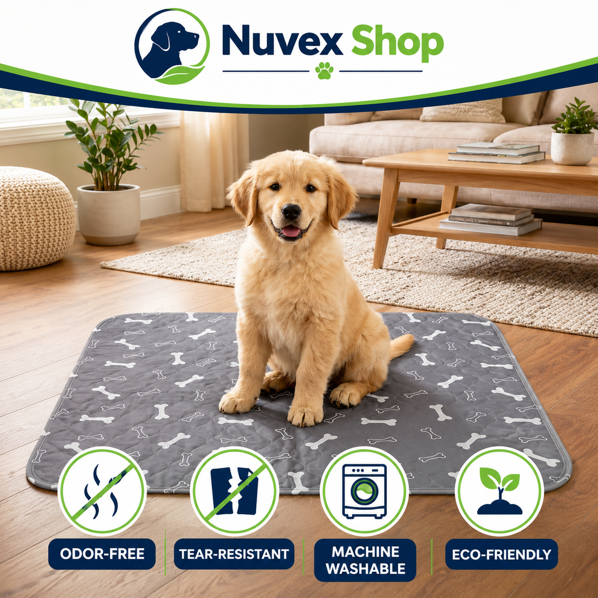 The Reusable Dog Pee Pad That Actually Works.